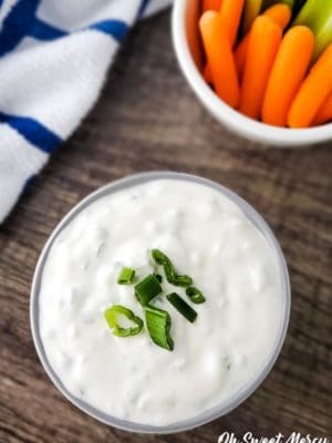 bowl of blue cheese dip