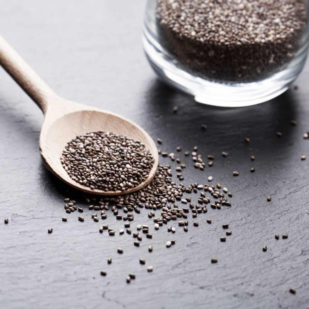 spoonful of chia seeds