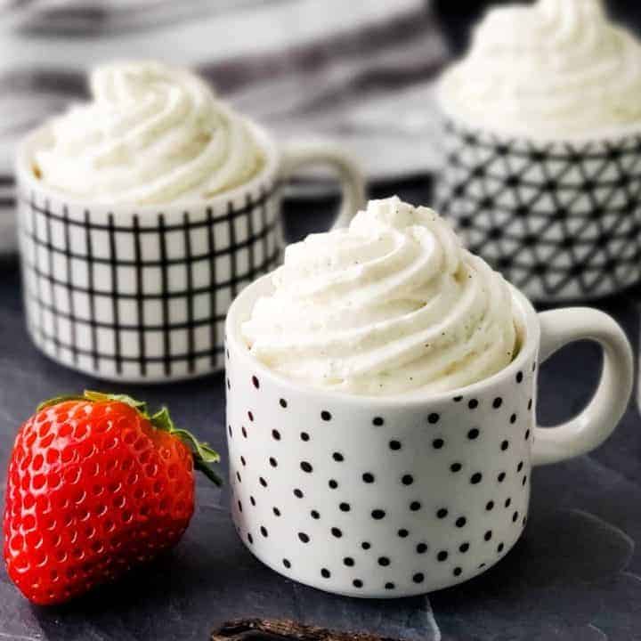 Low Carb Vanilla Bean Mousse | Sugar Free, THM S