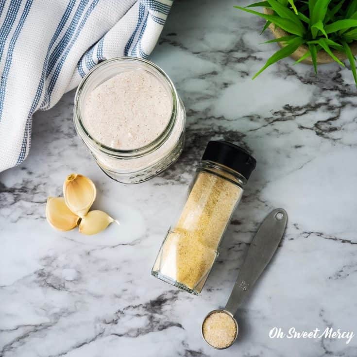 How To Make Homemade Garlic Salt The Healthy Way Oh Sweet Mercy