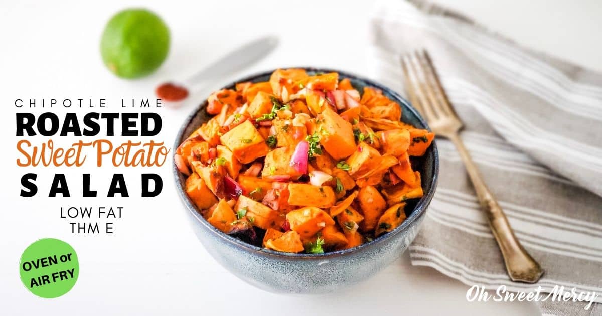 Chipotle Lime Roasted Sweet Potato Salad