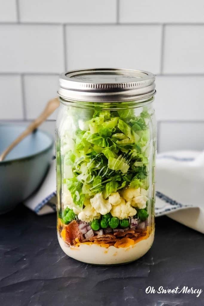 7 Layer Salad In A Jar