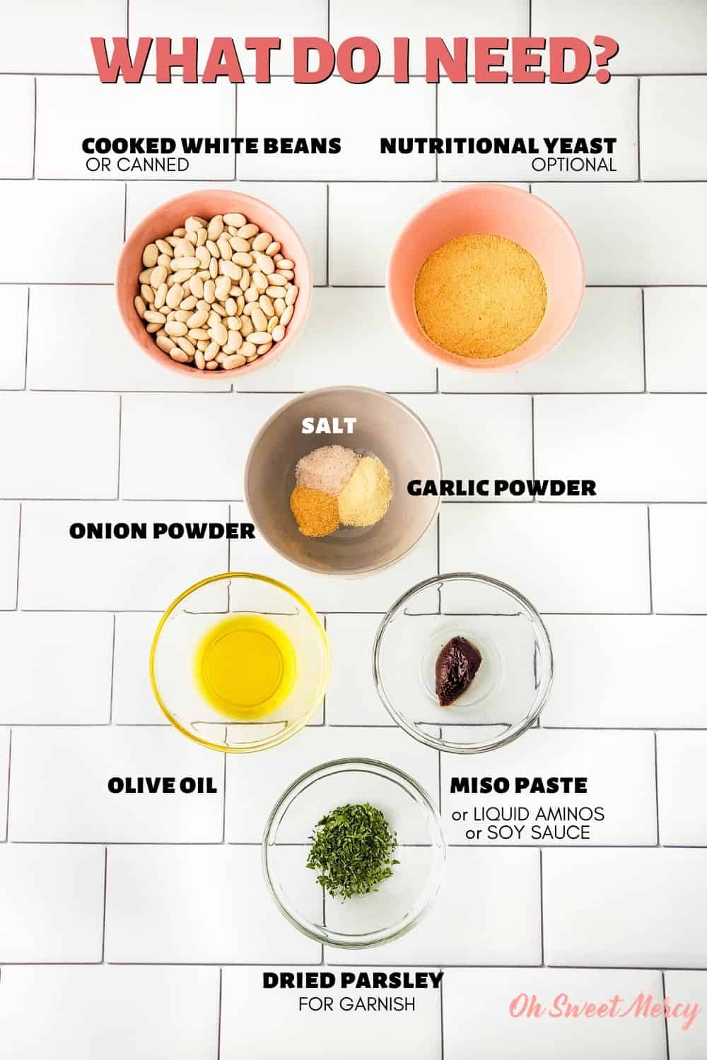 Easy White Bean Dip THM E, Low Fat, Dairy Free Oh Sweet Mercy