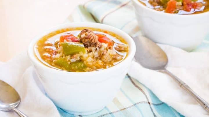 Image for Low Carb Stuffed Pepper Soup (Instant Pot, Slow Cooker or Stove Top)