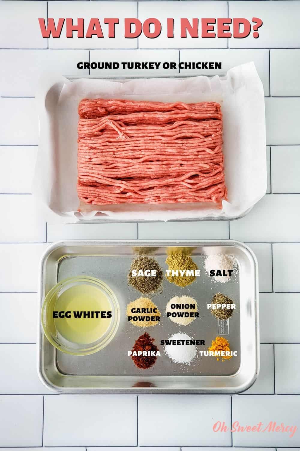 Sugar Free Breakfast Sausage THM S or FP, Kosher Oh Sweet Mercy