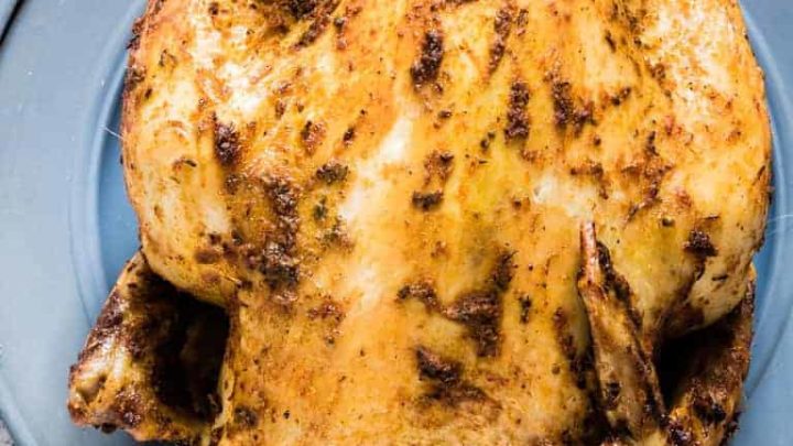 Image for Slow Cooker Whole Chicken Recipe + Tutorial {Paleo, Keto, Low Carb, Gluten-Free}