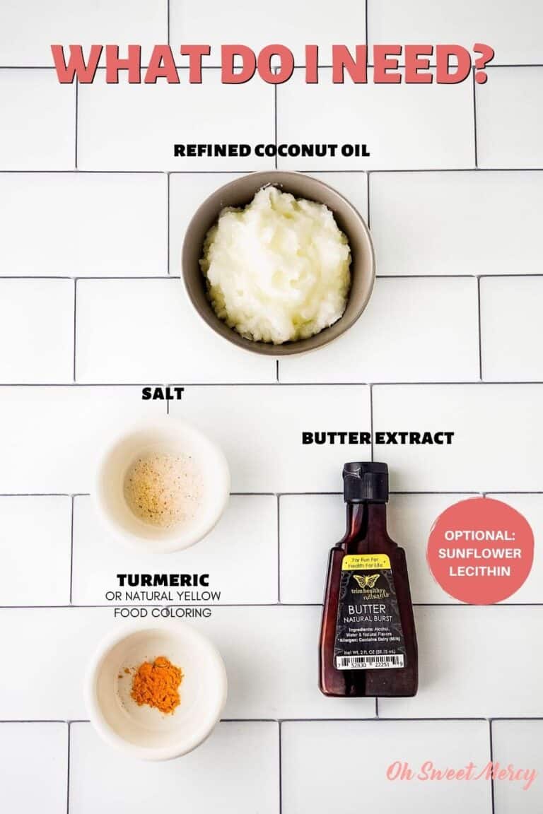 Easy Buttery Coconut Oil Spread THM S, Dairy Free Oh Sweet Mercy