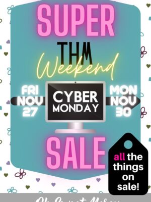 Graphic showing Super THM Cyber Monday Sale dates Nov 27 through Nov 30 2020