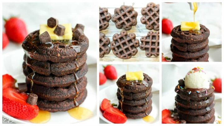 Image for Best Keto Chocolate Chaffle (Low Carb, Paleo, dairy-free option)