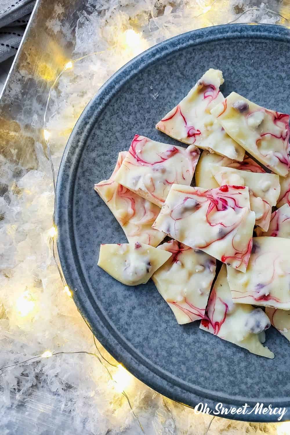 Low Carb Peppermint Bark | THM S, Sugar Free - Oh Sweet Mercy