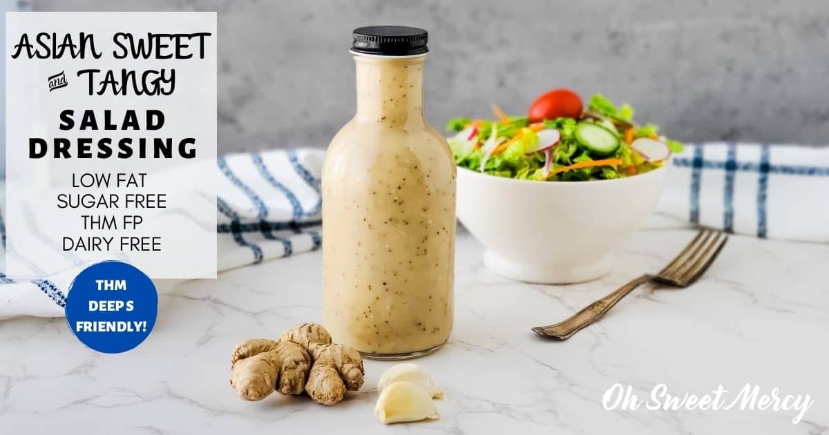 Asian Sweet and Tangy Salad Dressing THM FP, Low Fat Oh Sweet Mercy