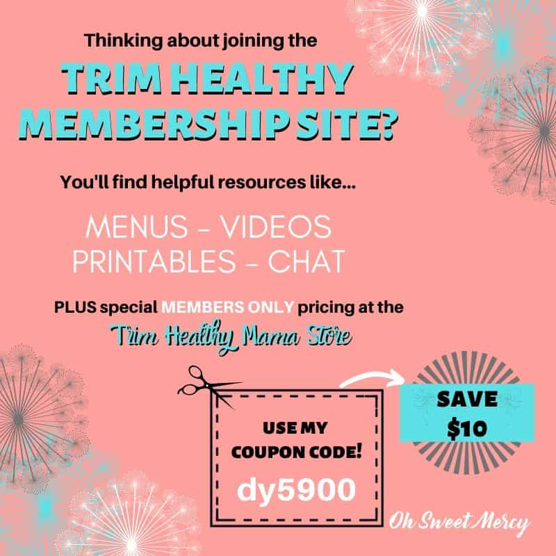 USE COUPON CODE DY5900 TO SAVE $10 ON A SUBSCRIPTION TO TRIMHEALTHYMEMBERSHIP.COM