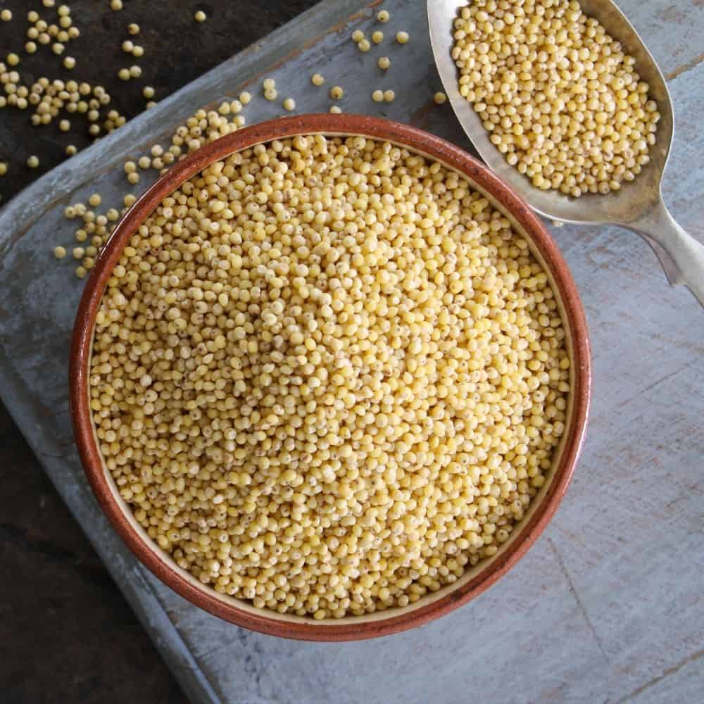Bowl of dry millet