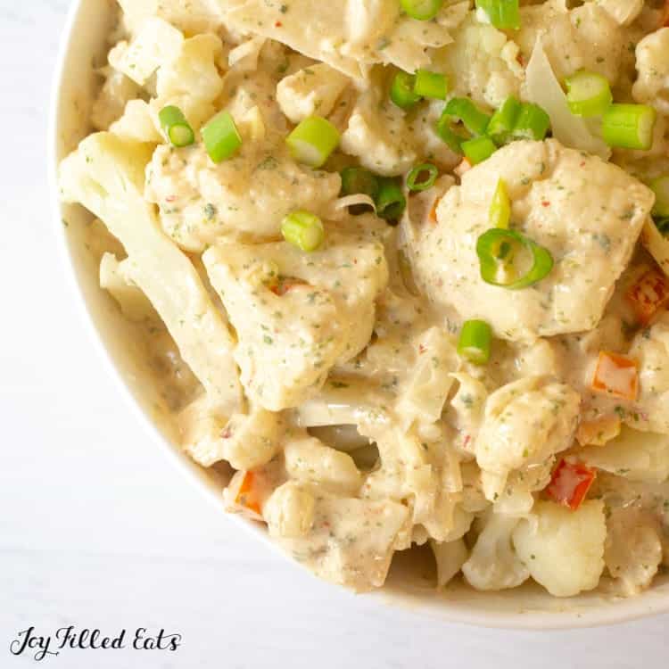 Image for Southwestern Cauliflower Salad - Keto Low Carb, Paleo, THM S