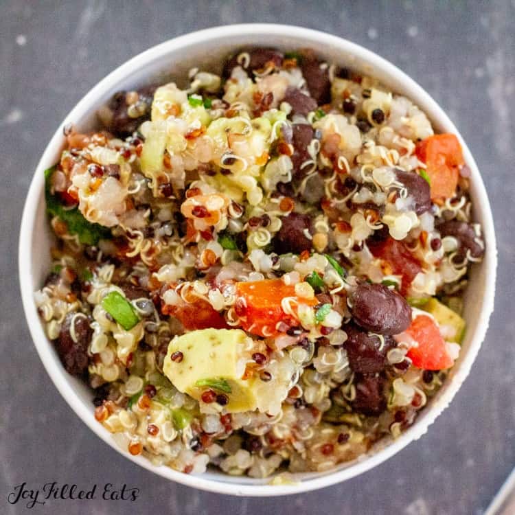 Image for Quinoa Black Bean Avocado Salad - Gluten-Free, THM E