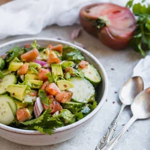 Image for Keto Avocado Cucumber Salad - The Guacamole Side Dish
